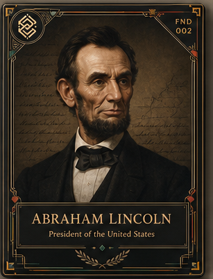 Abraham Lincoln card front