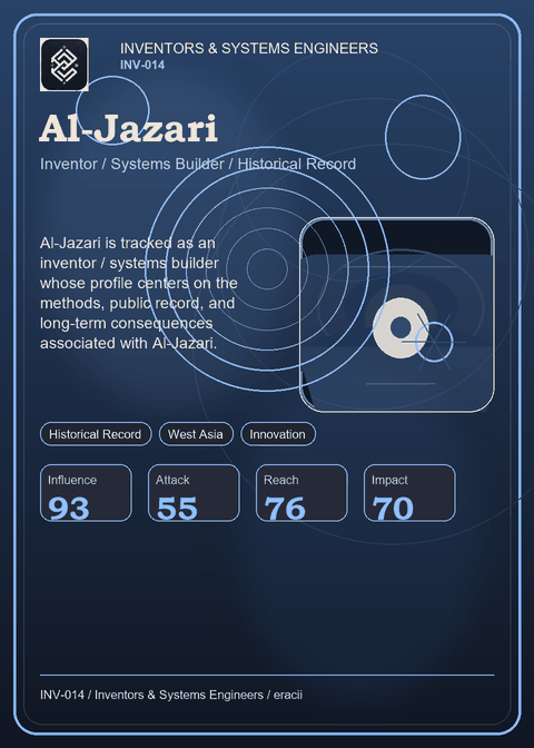 Al-Jazari individual eracii card front.