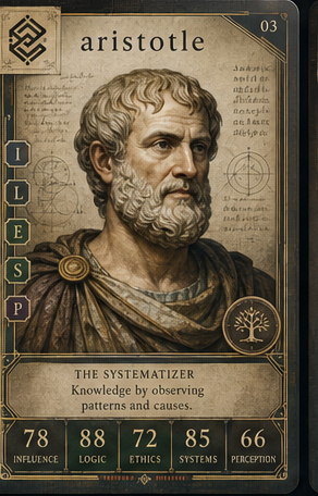 Aristotle card front