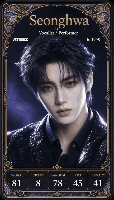 Seonghwa individual eracii card front.