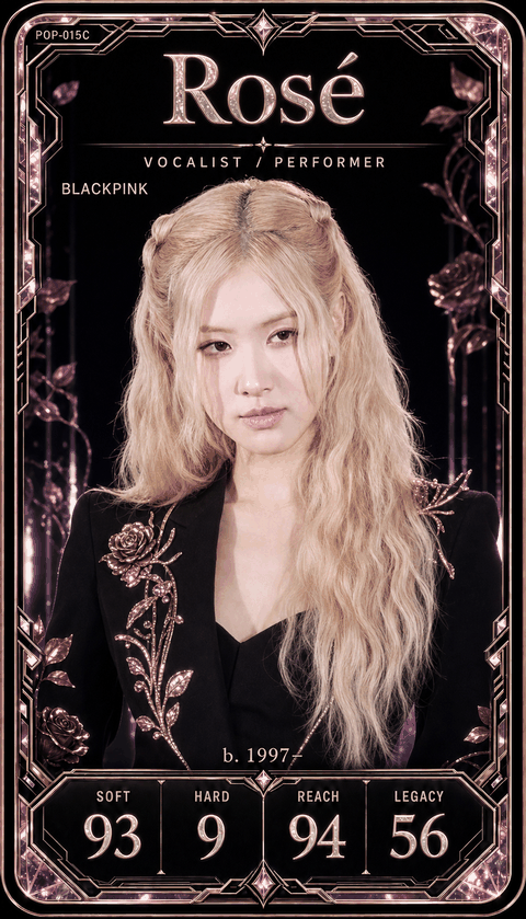 Rosé individual eracii card front.