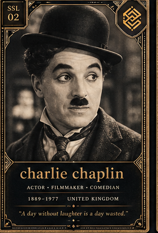Charlie Chaplin card front