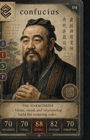 Confucius card front