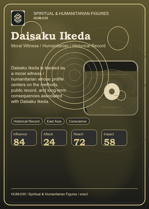 Daisaku Ikeda individual eracii card front.