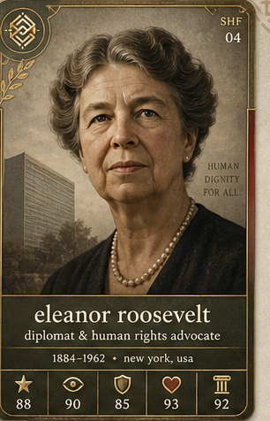 Eleanor Roosevelt card front