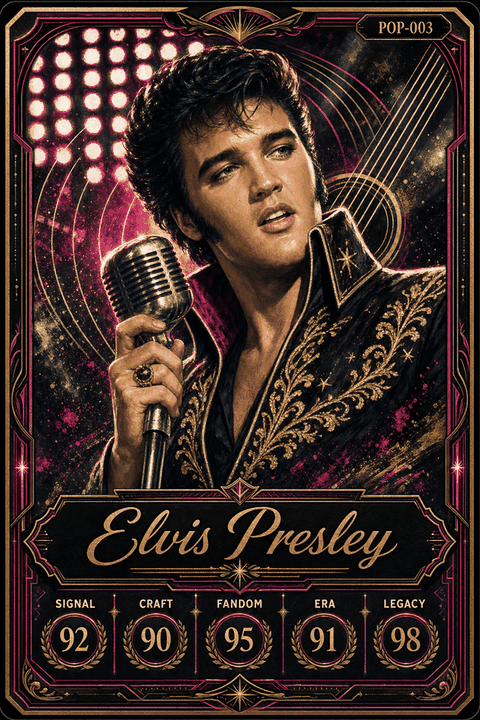 Elvis Presley individual eracii card front.