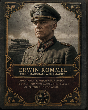 Erwin Rommel card front