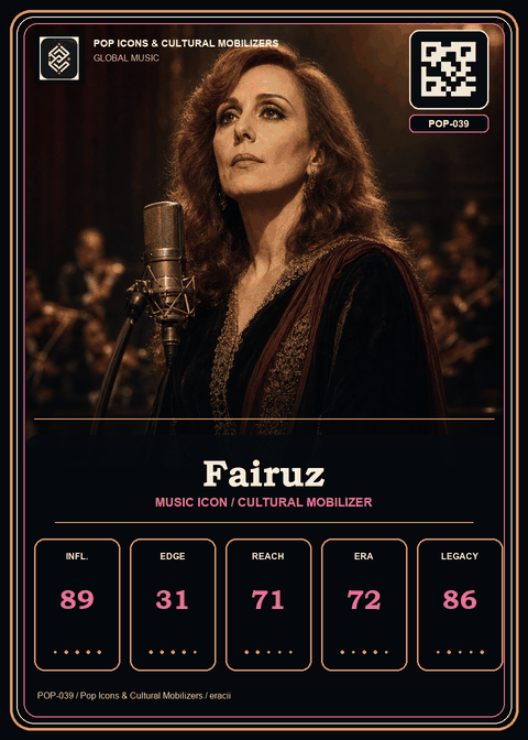Fairuz individual eracii card front.
