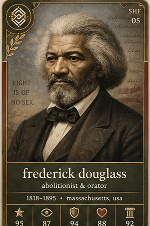 Frederick Douglass card front