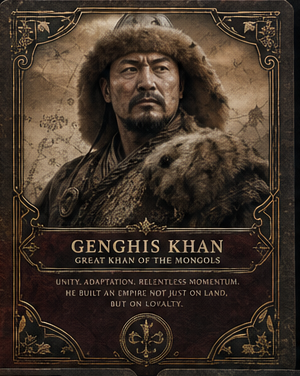 Genghis Khan card front