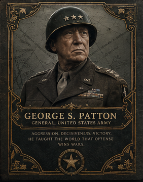 George S. Patton card front