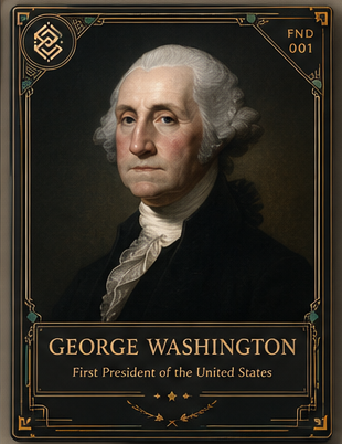 George Washington card front