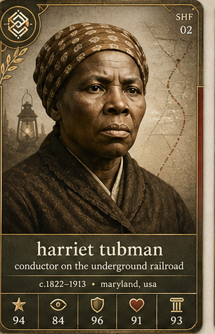 Harriet Tubman card front