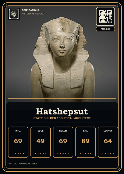 Hatshepsut individual eracii card front.