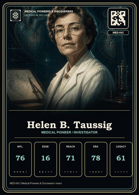 Helen B. Taussig individual eracii card front.