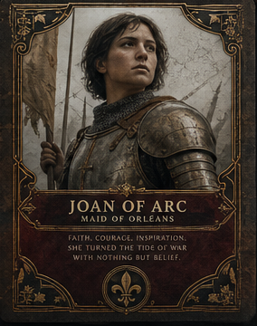 Joan of Arc card front