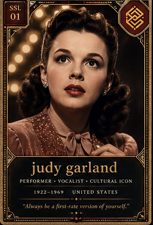 Judy Garland card front