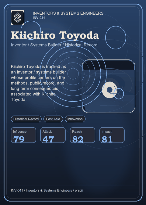 Kiichiro Toyoda individual eracii card front.