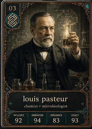 Louis Pasteur card front
