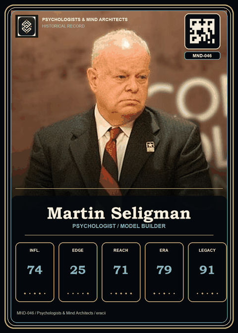 Martin Seligman individual eracii card front.