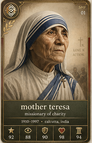Mother Teresa card front