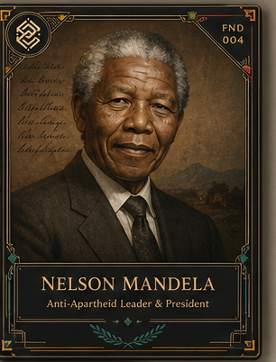 Nelson Mandela card front