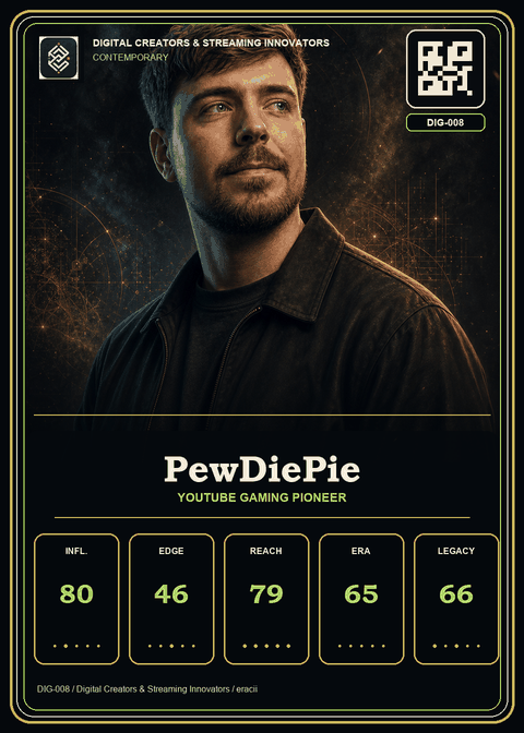 PewDiePie individual eracii card front.