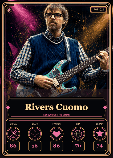 Rivers Cuomo individual eracii card front.
