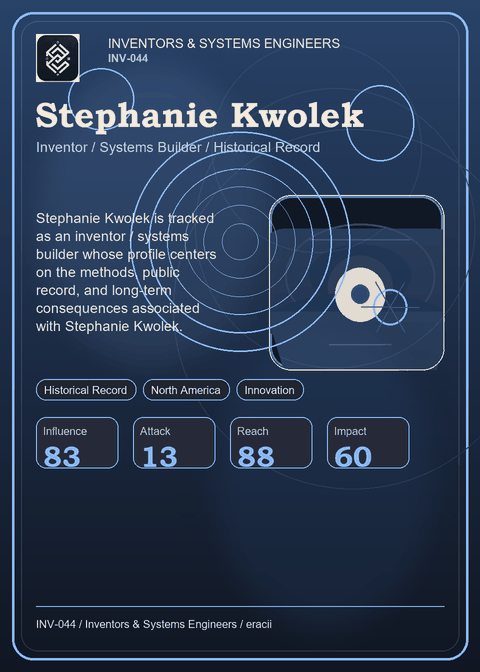 Stephanie Kwolek individual eracii card front.