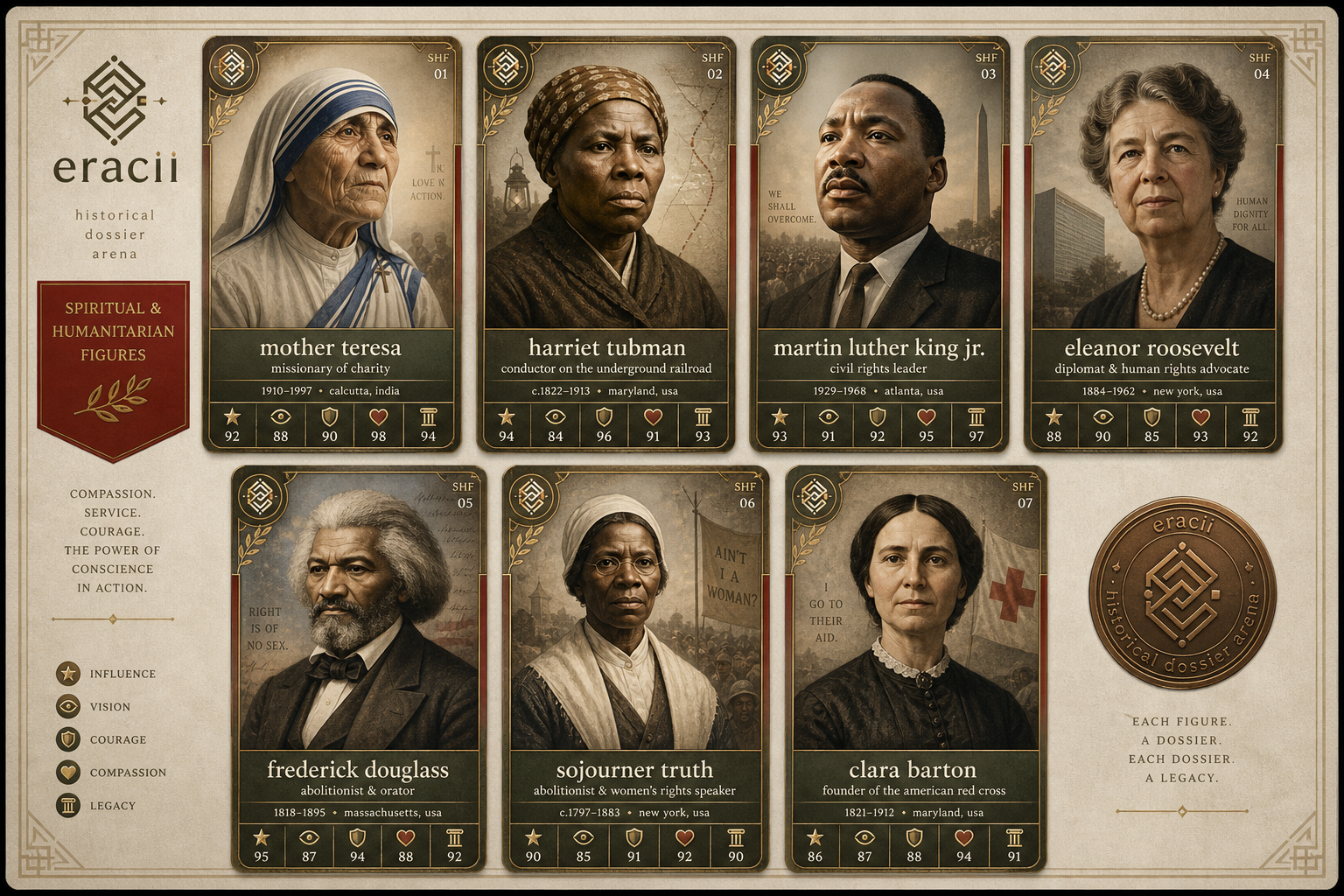 Spiritual & Humanitarian Figures board